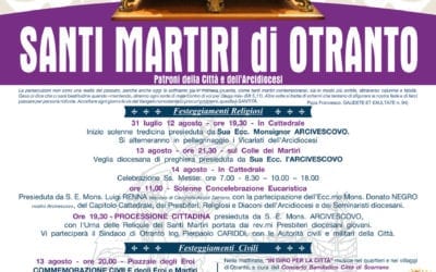 Otranto, Santi Martiri 2019: Il programma della Festa